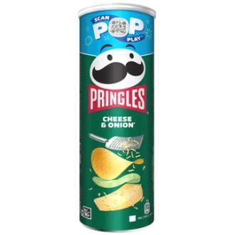 PRINGLES Cheese & Onion 165g kalorit ja ravintosisältö - 523 kcal