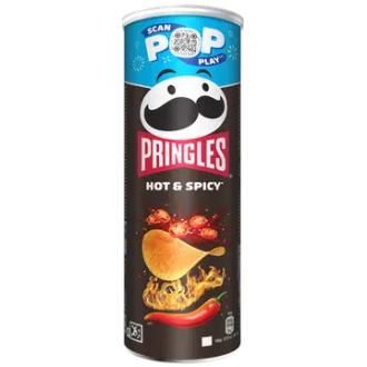 PRINGLES Hot & Spicy 165g kalorit ja ravintosisältö - 509 kcal