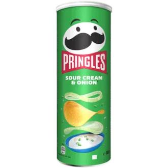 PRINGLES Sour Cream & Onion 165g kalorit ja ravintosisältö - 511 kcal