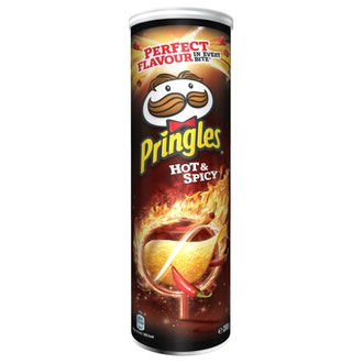 PRINGLES Hot&Spicy 200g kalorit ja ravintosisältö