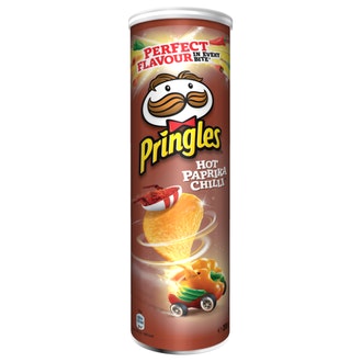 Pringles Hot Paprika Chilli 200g kalorit ja ravintosisältö