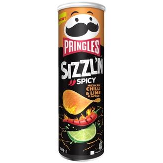 PRINGLES SIZZL'N MEXICAN CHILLI & LIME 180g kalorit ja ravintosisältö