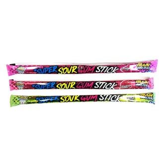 Brain Blasterz Super Sour Gum kirpeä purkkatanko 22g kalorit ja ravintosisältö