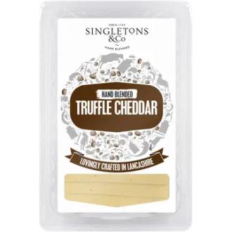 Singletons & Co Truffle Cheddar Slices 150g kalorit ja ravintosisältö - 409 kcal