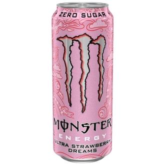 Monster Energy Ultra Strawberry Dreams energiajuoma tlk 0,5 L kalorit ja ravintosisältö