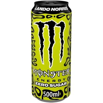 Monster Energy Lando Norris Zero Sugar energiajuoma tölkki 0,5 L kalorit ja ravintosisältö