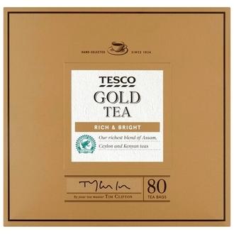 Tesco Gold 80 Tea Bags 250G kalorit ja ravintosisältö