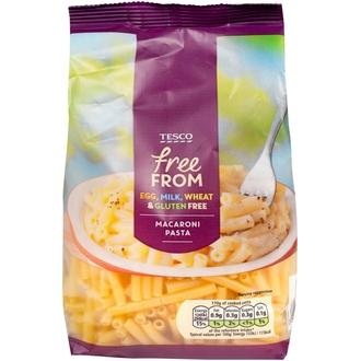 Tesco 500g gluteeniton Makaroni Pasta kalorit ja ravintosisältö - 173 kcal