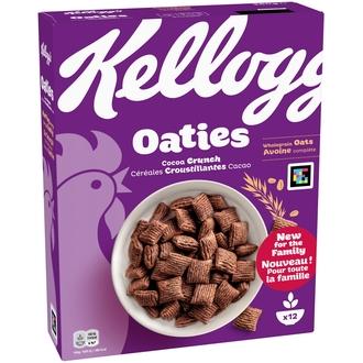 KELLOGG'S Oaties Cocoa Crunch 360g kalorit ja ravintosisältö