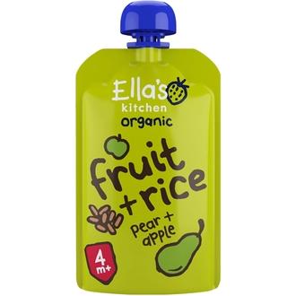 120G Ella's Kitchen Päärynä Omena + Riisi Sose Alkaen 4 Kk Luomu kalorit ja ravintosisältö
