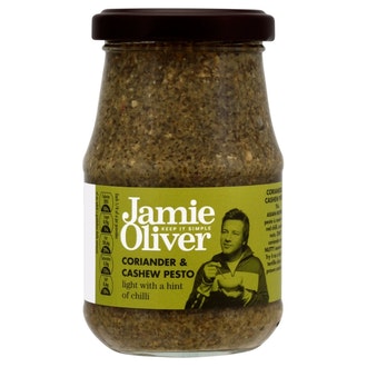 Jamie Oliver korianter&cashew pesto 190g kalorit ja ravintosisältö