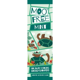 Moofree Choccy mini bar 20g Mint Vegan kalorit ja ravintosisältö - 539 kcal