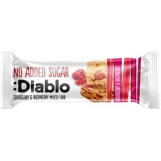 Diablo karpalo-vadelma myslipatukka 30 g kalorit ja ravintosisältö