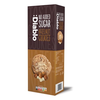 Diablo hasselpähk cookie 135g sokeriton kalorit ja ravintosisältö - 437 kcal