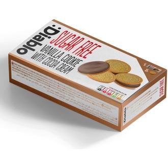 :Diablo 176G Sokeriton Vanilja Keksi Kaakaotäytteellä kalorit ja ravintosisältö - 459 kcal
