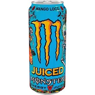Monster Energy Juiced Mango Loco energiajuoma tölkki 50cl kalorit ja ravintosisältö