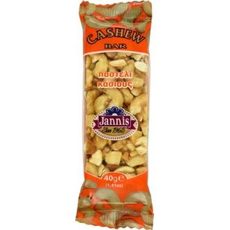 Jannis 40G Cashew-Pähkinälevy kalorit ja ravintosisältö - 2230 kcal