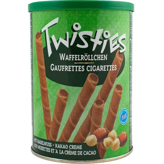 Twisties hasselpähkinä kierrevohveli 400g kalorit ja ravintosisältö - 477 kcal