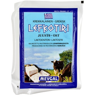 Mevgal lefkotiri-juusto 200g kalorit ja ravintosisältö - 285 kcal