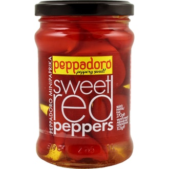 Peppadoro 270/105g makea punainen paprika kalorit ja ravintosisältö - 100 kcal
