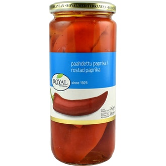 Royal punainen paahdettu kuoreton paprika 465/350g kalorit ja ravintosisältö