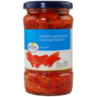 Royal paahdettu punainen paprikasuikale 360/220g kalorit ja ravintosisältö