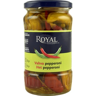 Royal vahva pepperoni 320/150g kalorit ja ravintosisältö