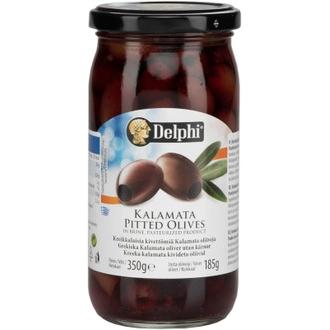 Delphi Kreikkalainen Kalamataoliivi Kivetön 350/185g kalorit ja ravintosisältö
