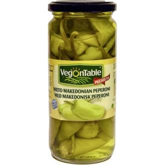 VegOnTable 440/220g mieto Makedonian pepperoni kalorit ja ravintosisältö