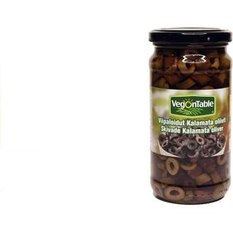 VegOnTable 360/180 g kalamataoliivit viipaloitu kalorit ja ravintosisältö - 1143 kcal