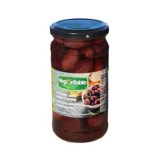 Vegontable Kivettömiä luomu Kalamata oliiveja 360 g / 180 g kalorit ja ravintosisältö