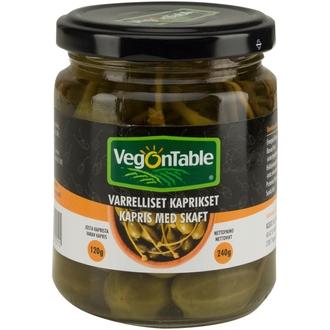 Vegontable Caperberries in 250ml jar kalorit ja ravintosisältö - 30 kcal