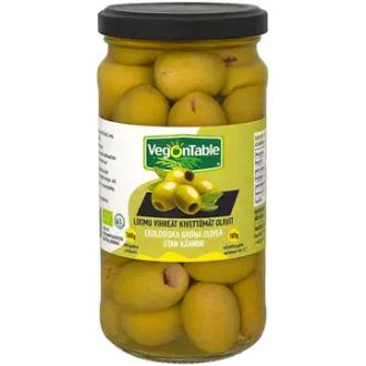 VegOnTable vihreä kivetön oliivi luomu 360/180g kalorit ja ravintosisältö - 130 kcal