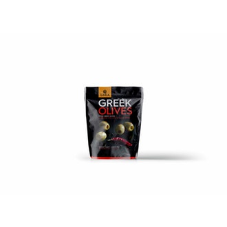 Gaea Kivetön vihreä oliivi marinoitu chilillä & mustapippurilla 150g kalorit ja ravintosisältö