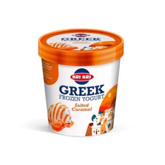 Jäädytetty suolainen karamelli jogurtti 320g kalorit ja ravintosisältö - 177 kcal
