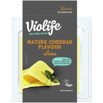 Violife 100% Vegan Mature Cheddar Flavour Slices 200g kalorit ja ravintosisältö