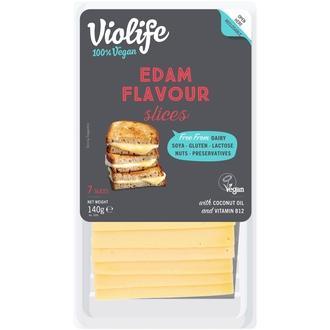 Violife Edam Flavour Slices 140g kalorit ja ravintosisältö