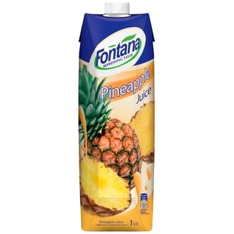 Fontana Ananastäysmehu 1l kalorit ja ravintosisältö