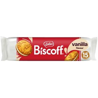Lotus Biscoff Täytekeksi Vanilla flavour 150g kalorit ja ravintosisältö