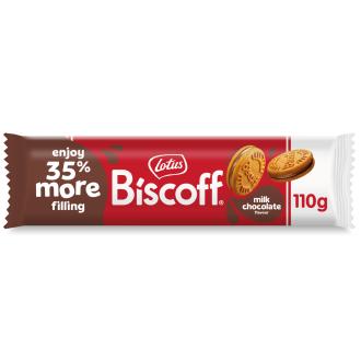 Lotus Biscoff 110g maitosuklaa täytekeksi kalorit ja ravintosisältö - 509 kcal