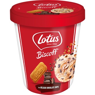 Lotus Biscoff Dark Chocolate Chips jäätelö 460ml kalorit ja ravintosisältö