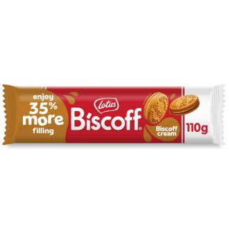 Lotus Biscoff 110g biscoff cream täytekeksi kalorit ja ravintosisältö - 531 kcal