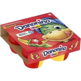 Danone Danonino mansikka-banaani hedelmärahka 4x95g kalorit ja ravintosisältö - 90 kcal