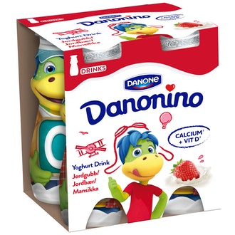 Danone Danonino mansikka jogurttijuoma 4x100g kalorit ja ravintosisältö - 67 kcal