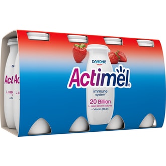 Danone Actimel jogurttijuoma 8x100g mansikka kalorit ja ravintosisältö