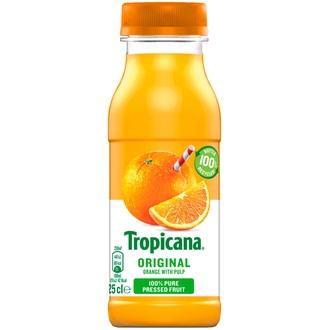 Tropicana orange juice with bits appelsiinitäysmehu hedelmälihalla 0,25l kalorit ja ravintosisältö