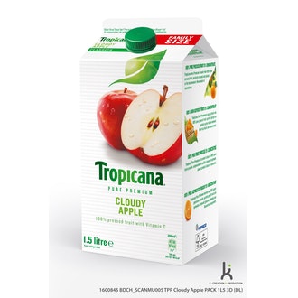 Tropicana cloudy apple juice omenatäysmehu 1,5l kalorit ja ravintosisältö