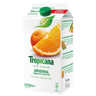 Tropicana appelsiinitäysmehu 1,5l kalorit ja ravintosisältö - 48 kcal