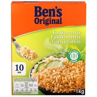 Ben's Original Täysjyväriisi 1kg kalorit ja ravintosisältö - 167 kcal