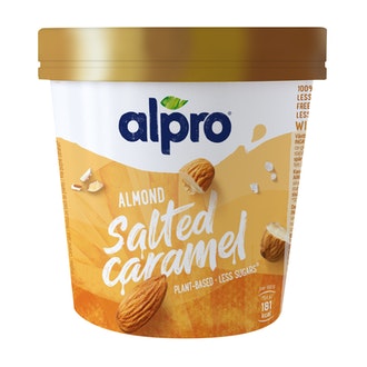 Alpro 500ml manteli-suolakaramelli jääte kalorit ja ravintosisältö
